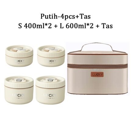 4-in-1 Lunch Box with Insulated Bag